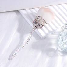 Nail Polish Dust Brush, Soft Bristle Brush, Flower-Shaped Nail Buffing Dust Brush, Transparent Pink, Green, And Blue Blush, Loose Powder, And Highlighter Brushes Are All Makeup Brushes. - Multicolor - View 12