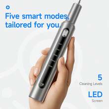 SEAGO 熱銷家用超音波牙齒清潔器，電動牙齒清潔器，便攜式超音波牙齒清潔設備，去除牙結石、牙垢、黃牙、煙垢、茶垢、咖啡垢，牙齒清潔工具，熱門牙結石去除，水牙線，電動美白設備，牙齒清潔設備，防水，牙齒美白 7 件組，家用口腔護理清潔工具，必備牙齒美白清潔工具，解決各種口腔問題，增強自信笑容，現代家庭不可或缺的健康護理小家電，500mAh 電池容量 - 彩色 - 查看 4