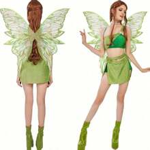 1pc Metallic Gold Butterfly Fairy Wings, Suitable For Various Festivals, Bars, Parties, Cosplay, Music Festivals - Multicolor - View 7