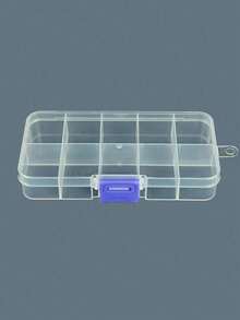 1个10格防尘防水卸妆棉发圈收纳盒 - 無色 - 查看 9