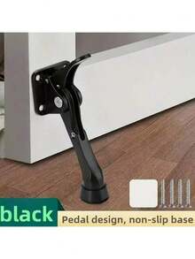 Tope de puerta de goma reforzado, tope de puerta montado en la pared, cojín para el hogar, dormitorio, baño - Multicolor - Ver 1