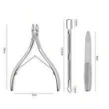 3pcs Stainless Steel Nail Cutter Clipper Cuticle Nipper Set With Dead Skin Pusher Nail Remover Tools,Nail Supplies,Nail Tools,Nail Art Tools,Back To School,Nails,Nail Tools For Press On Nails - Bạc 3 - Xem 3