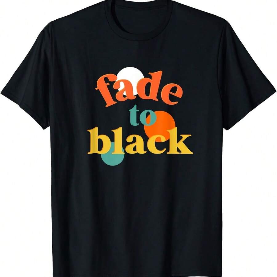 Fade To Black, Retro Color With Circles,Ie Ang T-Shirt - Army Green - View 1
