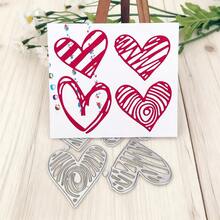 Heart Shaped Frame Metal Cutting Dies, For Greeting Cards Making, DIY Scrapbooking, Cards, Home Decor And Holiday Greetings, Wedding Invitations, Photo Albums Handmade Decoration