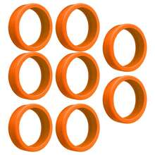 8PCS Luggage Suitcase Wheels Covers Noise Canceling Shock Absorbing Trolley Case Silicone Caster Protection Cover Orange - Multicolor - Ver 7