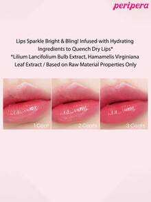 K-Beauty Peripera Ink Mood Glowy Tint,Water Bare Tint,Mirror Watery Lip Gloss,Glass Lip Gloss,丰唇,自然保湿,轻盈,提亮肤色,持久显色,舒适不粘腻,适合戴口罩使用,不留白膜,K-Beauty,韩国彩妆 - #30 HAPPY BERRY - 查看 10