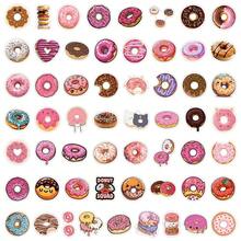 55 Pieces Of Donut Stickers Featuring Cartoon Designs, Suitable For Use On Water Bottles, Laptops, Mobile Phones, Scrapbooks, Diaries, Card Making, And DIY Handicrafts. - Multicolor - View 5