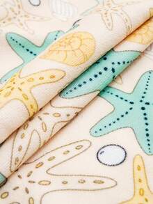 1pc Kids' Quick Dry Super Absorbent Hooded Bath Towel/Beach Towel, Suitable For Home, Bathroom, Beach - Girls - Multicolor - View 9