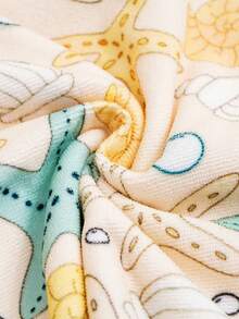 1pc Kids' Quick Dry Super Absorbent Hooded Bath Towel/Beach Towel, Suitable For Home, Bathroom, Beach - Girls - Multicolor - View 8