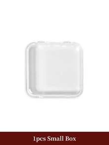 Nail Tip Storage Box, Nail Sticker Storage Box, Nail Sticker Packaging, Nail Decoration Storage, Jewelry Storage, Cosmetics Storage, Manicure Tool Storage, DIY Jewelry Storage, Plastic Storage Box, Transparent Plastic Desktop Storage Box, Small Rectangular Storage Box For Home - Clear - View 14