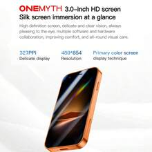 SOYES ONEMYTH Mini手机设计非常贴心！其3.0英寸屏幕提供清晰的显示效果和舒适的观看体验，支持3G网络连接，并搭载流畅的Android 8.1系统。900mAh电池提供充足的续航时间，500万像素摄像头可以快速捕捉精彩瞬间。 - 橘色 - 查看 10