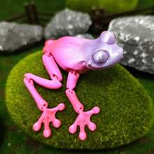 2026新款 - 1个3D打印青蛙摆件 - 动物毛绒玩具 - 独特的减压礼物 - 送朋友的礼物 - 收藏品 - 节日礼物 - 生日礼物 - 礼品 - 彩色 - 查看 11