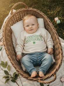 Newborn Baby Sweatshirts - Apricot - View 5
