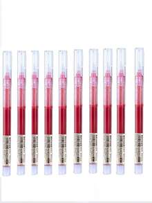 1pc/3pcs/6pcs/10pcs Quick-Drying Signature Gel Ballpoint Pens, 0.5mm Black/Blue/Red Ink, Suitable For Office Supplies, Classroom, Drawing, Markers, Stationery, School Supplies, Birthday, Holiday, Party Gifts - Multicolor - View 24