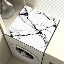 1pc Marble Texture White Gold Pattern, Warm Family Atmosphere, Diatomite, Anti-Slip, Suitable For Washing Machine Cover Pad, Dryer Cover Pad, Coffee Machine Pad, Kitchen Countertop Pad. Multi-Purpose Household Mat - Multicolor - View 13