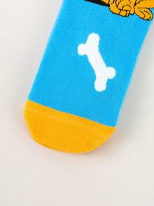 Disney 迪士尼 1/3/5 双装 春夏迪士尼经典角色（唐老鸭/高飞/米妮/米奇/黛丝/布鲁托）大胆波普艺术风格混搭图案条纹弹力透气船袜 日常休闲/国际妇女节/圣帕特里克节迪士尼角色袜 柔软舒适时尚袜 青少年及成人 - 彩色 - 查看 10