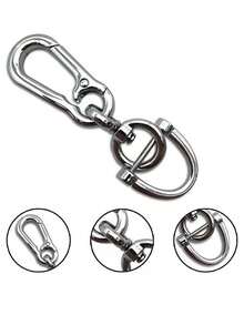 Llavero de metal para coche, llavero de aleación de metal duradero adecuado para llaves de coche - Diseño minimalista, anillo , llavero duradero y de moda ideal para hombres y entusiastas del automóvil - Idea de regalo perfecta, llavero de coche, organizador de llaves, accesorio elegante, superficie pulida - Multicolor - Ver 3