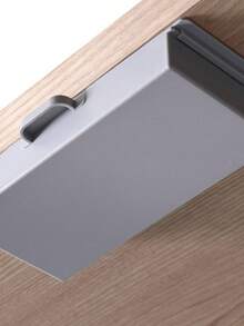 1 PC Under Desk Drawer Storage Under Desk Organizer Hidden Self-Adhesive Desks Drawers Slide-Out Stick On Desks Drawer Under Mount Drawers For Office/Classroom/Home - 白色 - 查看 2
