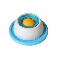 Cuenco para lamer perros y gatos con función de alimentación lenta, alivio de ansiedad, suministros interactivos para dispensar comida para el entrenamiento de cachorros y gatitos - Gris para gato - Ver 3