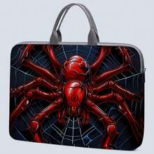 [1pc Laptop Bag]Spiders Print Notebook Laptop Bag, Briefcase Fabric Cover Suitable For 14-Inch Laptops, Soft Laptop Sleeve, Briefcase Tablet Sleeve, Laptop Zipper Case, Fixed Laptop Bag - Multicolor - View 1