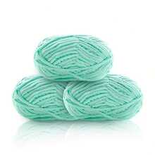 3pcs/150g Velvet Soft Yarn, Medium Thickness Knitting Yarn, Fluffy & Soft Polyester Knitting Yarn, Suitable For DIY Crafts, Knitting And Crocheting Scarves, Hats, Shoes, Bags, Cushions, Dolls, Blankets, Slippers, Handmade Crochet Projects - Multicolor - View 27