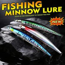 PRO BEROS PROBEROS 1PC 米诺饵，16.8厘米/24.8克，海水钓鱼路亚，颤泳饵，冲浪钓鱼配件和装备，水面路亚，大比目鱼和鲈鱼钓鱼路亚 - 彩色 - 查看 2