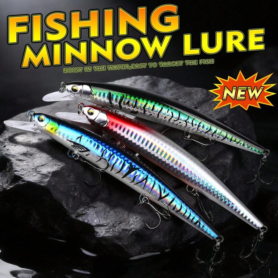 PRO BEROS PROBEROS 1PC 米诺饵，16.8厘米/24.8克，海水钓鱼路亚，颤泳饵，冲浪钓鱼配件和装备，水面路亚，大比目鱼和鲈鱼钓鱼路亚