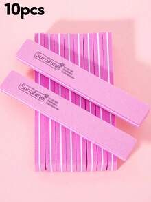 10件套双面100/180目指甲锉和抛光块，专业美甲工具，指甲抛光块 - 彩色 - 查看 29