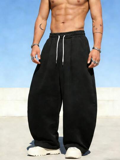 Nhiều lựa chọn màu sắc - Trang phục thiết yếu dành cho nam giới: Quần ống rộng, quần dài đến sàn, quần tây rộng rãi thoải mái, phù hợp cho mặc hàng ngày và hoạt động ngoài trời.