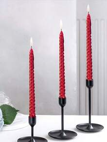 8支/套 法式螺旋蜡烛,锥形长蜡烛,适用于餐厅、酒店、客厅、卧室。浪漫晚餐套装及婚礼装饰,派对及家居装饰烛台,无烟无味烛光晚餐烛台,餐厅装饰,摆件(6种颜色可选),生日及毕业礼物。 - 彩色 - 查看 6