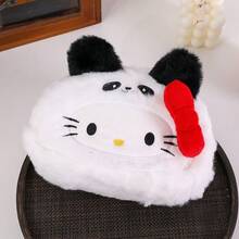 1个三丽鸥小丑鱼化妆包，轻便笔袋，大容量旅行文具收纳包，可变形小猫造型，适合作为生日、圣诞节、新年礼物或化妆包/洗漱包/旅行必备/邮轮必备/度假必备/男女旅行收纳盒/节日必备/女士礼物 - 彩色 - 查看 6