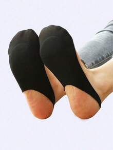 1/4/8 双装女士硅胶防滑镂空后跟袜，带缓冲鞋垫，适合搭配高跟鞋或日常穿着 - 彩色 - 查看 6