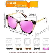 Polarized Women Fashion Glasses, Retro Womens Square Cat Eye Shades, Driving Traveling Photography Beach Parties Daily Life Decoration Work Glasses CK4134 - 005 - View 9