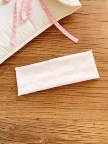 5/1pc Pink Valentine's Day Cute & Sweet Girl Pink Romantic Hairband, Heart & Bow Decor, High Return Rate Hair Accessories For Women Women Headband Elegant Head Scarf Casual Sweatband Fashion Women Bandana - Multicolor - View 12
