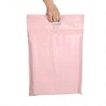 10PCS Pink Carry-Ondelivery Bag. Thick Clothing Packaging. Suitable For School, Stationery, Clothing, Party Gift Shipping Packaging Supplies, Graduation Season, Wedding Season Gift Packaging - Pink - View 5