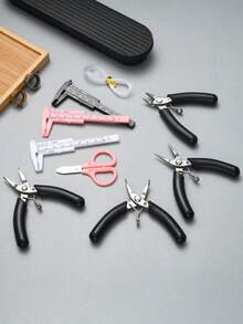 1pc Stainless Steel Open Jump Ring Pliers, Round Beading Crimping Tool For DIY Jewelry Making - Multicolor - View 2