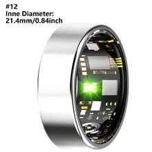 Unisex Smart Ring Fitness Tracker - Waterproof Health Ring, Sleep Tracking, Gesture Slide Video With Built-In Motion Gesture Function, Heart Rate And Blood Oxygen Monitoring, Home Care Fitness Ring, Step And Calorie Counting, Switchable Video, Comfortable Wear (15/20mAh Rechargeable Battery) - ET-multicolor - View 14