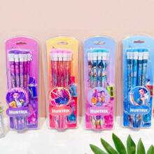 Mattel 一套12支心形铅笔，可爱设计，适合小学生使用。款式随机。是新年、情人节或复活节的理想礼物。 - 彩色 - 查看 10