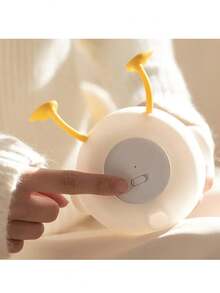 1pc Cute Duck Shape Nightlight, USB Rechargeable Sensor Nightlight, LED Silicone Tap Light, Bedroom Rechargeable Lamp, 3 Brightness Levels Adjustable Timing Nightlight, Bedroom And Living Room Atmosphere Lamp - Multicolor - View 10