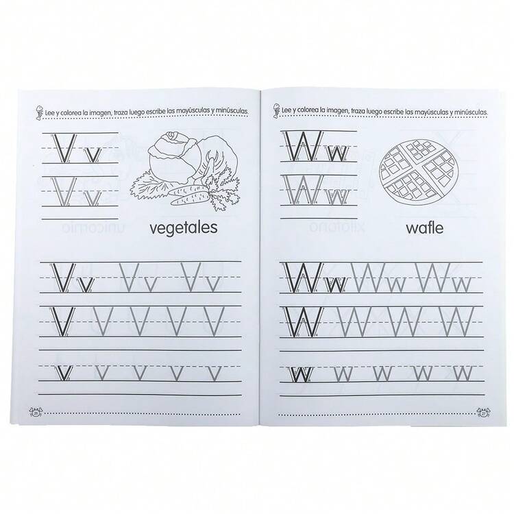 Spanish Alphabet Tracing Workbook, Suitable For Beginners, Learn Spanish Alphabet, Includes Writing Practice Of Common Spanish Vocabulary, Early Learning Activity Book For Children, Ideal For Home Education And Classroom Teaching. - Multicolor - View 9