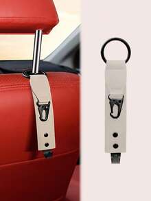 汽车座椅靠背挂钩 – 双合金挂钩，可挂包、水瓶和雨伞，承重25公斤，适用于标准头枕杆，可折叠隐藏式设计，适用于轿车和SUV - 收納掛鉤 - 查看 10