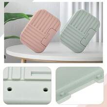 1 Set Elegant Rimmed Soap Dish Tray, 2pcs Nordic Style Soap Dishes For Bathroom And Kitchen, 1pc Waterless Vanity Organizer Rack For Kitchen, Bathroom And Sink, Suitable For Home Decor In Autumn And Back To School Season - Multicolor - View 10