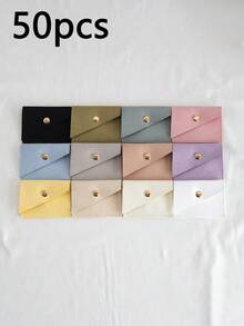 50/10/1pc Microfiber Gift Pouch Small Jewelry Presents Pouches For Necklace Christmas Wedding Gift Package Envelope Bags Small Gift Packaging For Children Birthday Favor Candy Pouches Microfiber Velvet Bag Gift Bags - CX-cFX - View 4