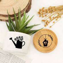 Set Of 4 German Spring-Themed Design Files Featuring Easter Bunny Patterns, UV DTF Transfer Paper, Suitable For Glass Cups - Decoration, Waterproof, Strong Adhesive, Easy To Apply - Perfect For Glass, Metal, Ceramic, And Plastic Surfaces - Multicolor - View 6