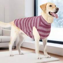 Classic Cable Knit Turtleneck Sweater For Small, Medium And Large Dogs, Pet Jacket - Multicolor - View 3