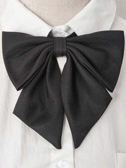 1 st enfärgad, mångsidig fluga för dam, accessoar för skoluniform, fluga för servitrisuniform, accessoar för halsringning