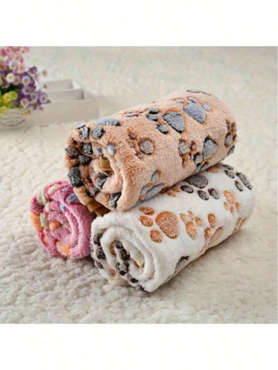 3pcs Pet Blanket, Towel, And Mat Set - 3pcs25*25cm - View 1