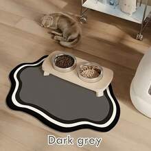 Non-Slip Cat Feeding Mat - Leak-Proof, Easy To Clean, Silica Mud Material, Perfect For Cats, Pet Food Storage|Stylish Cat Mat| Cat Mat - Multicolor - View 11