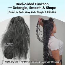 2025新款卷发造型梳,男女通用,轻松打造卷发造型,减少毛躁和断裂,干湿两用 - Candybrush - 彩色 - 查看 7