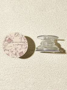 情人节礼物 1个复古手绘花朵手机支架，可折叠气垫支架，可伸缩手机支架，桌面支架，可调节，可伸缩，轻便，360°旋转，兼容苹果和安卓手机，生日、家人、朋友礼物，挤压气泡手机支架，手机配件 - 彩色 - 查看 8